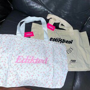 Limited Edition Edikted NYC Pop Up Tote & Edikted Los Angeles Tote